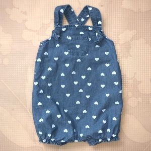 4 for $25! Carter’s chambray heart romper